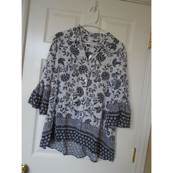 Allison Daly Blouse, Shirt, Top size large NEW with tags MSRP $59 - Picture 1 of 7